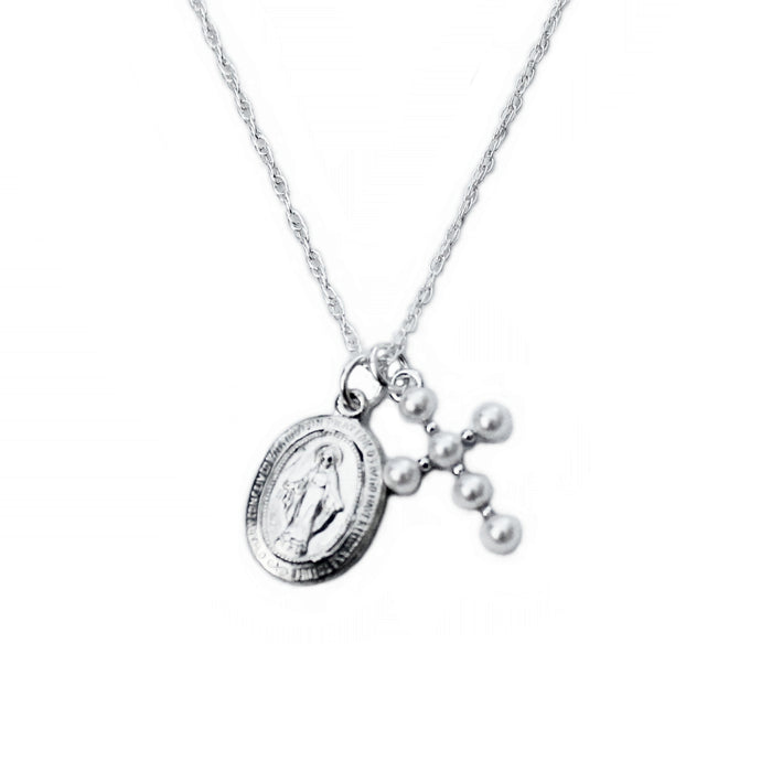 Virgin Mary Silver Necklace